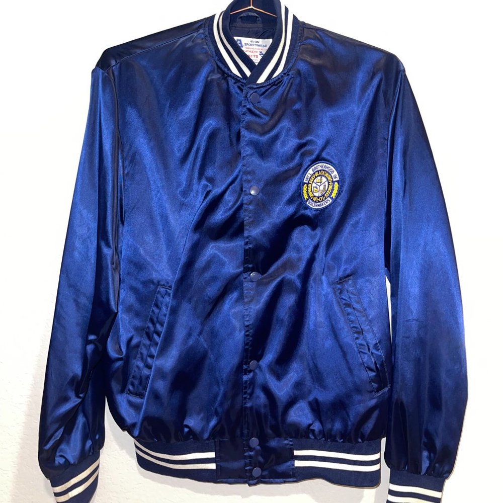 Vintage Bomber Jacket. Avon Sportswear Jacket. Letterman jacket. College Sports